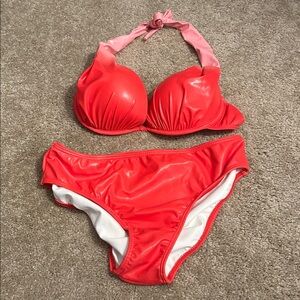 VENUS Ombre Red &Pink Bikini Set